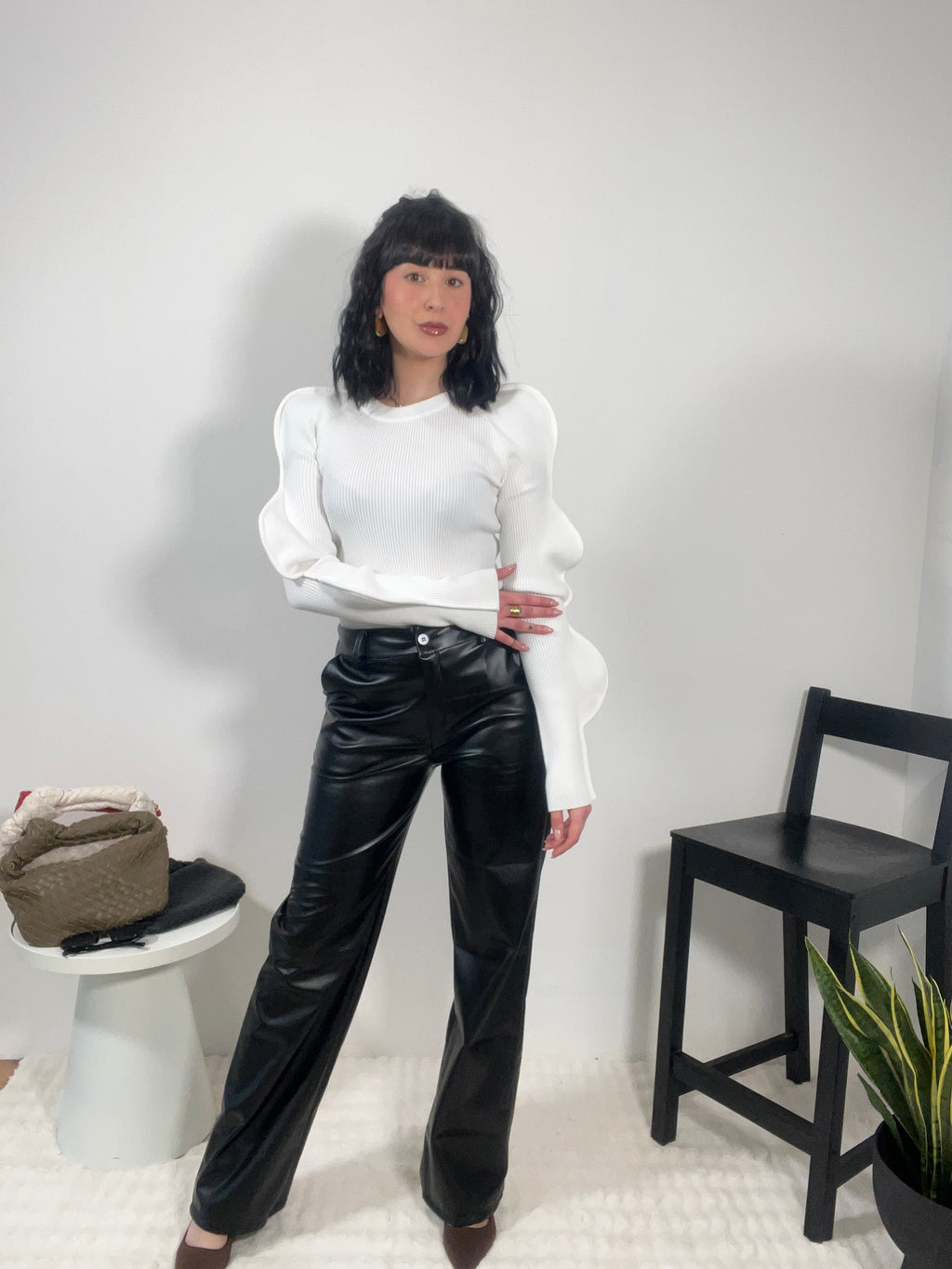 Pantalone ecopelle