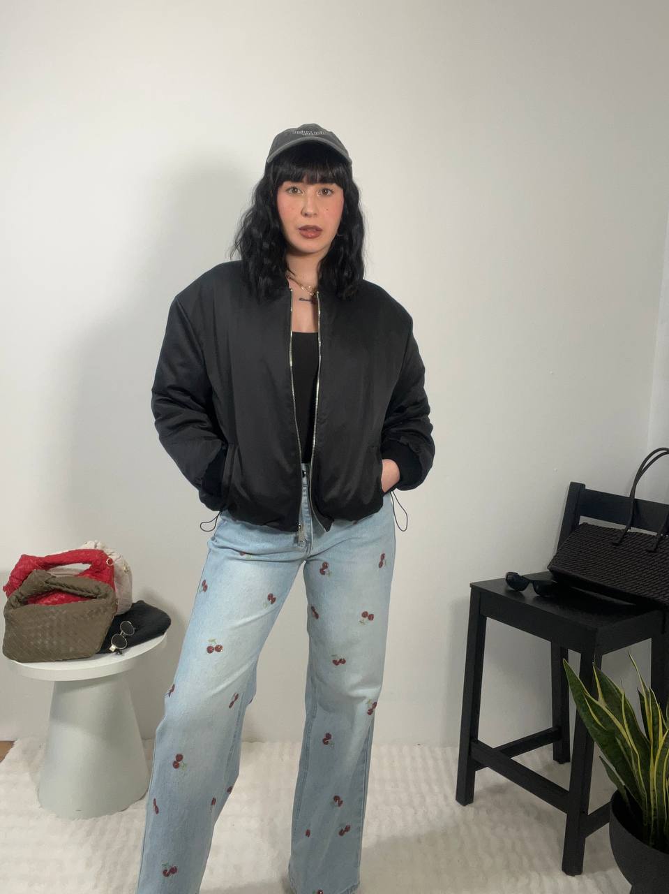 Bomber Nylon nero