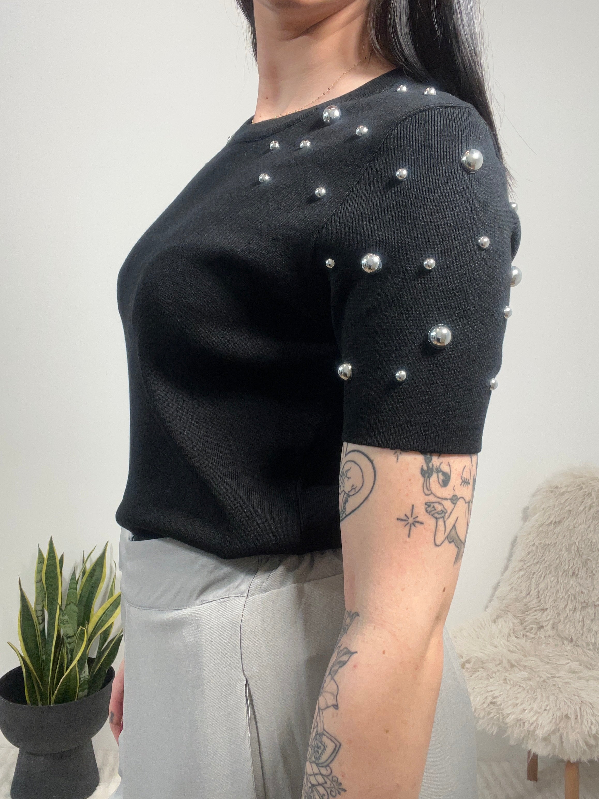 T shirt borchie