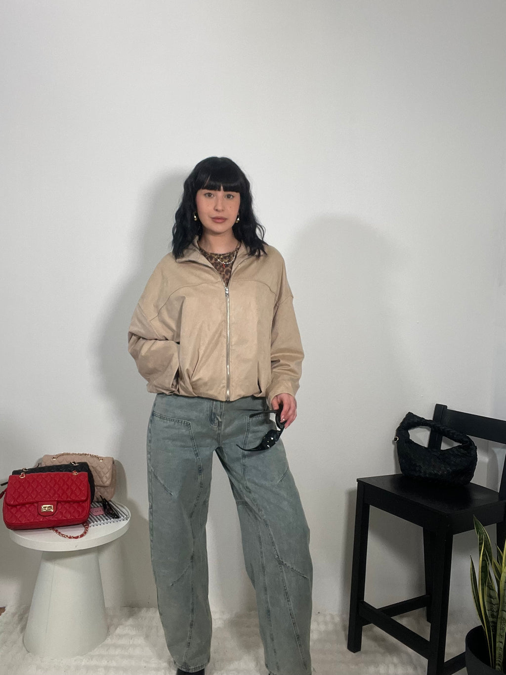 Bomber scamosciato